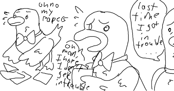Read Duck Secretary and his Horrible Boss :: Chapeter one | Tapas Community