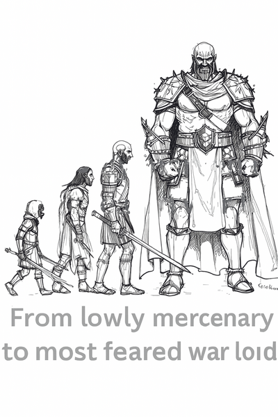 From lowly mercenary to most feared warlord.