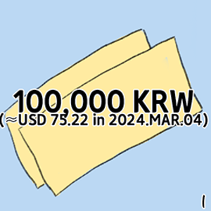 100,000KRW