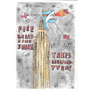 Fire Breathing Shark Takes NYC