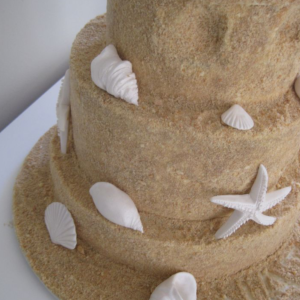 Sand Castle Cake.