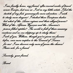 Letter to Wilhem 