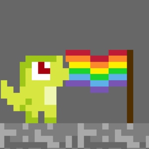 Gay Dino doodle