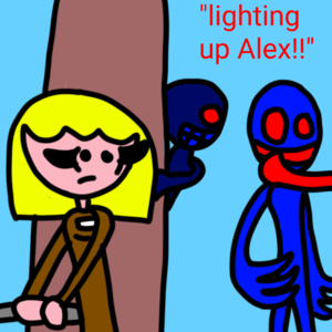 Lighting up, Alex!