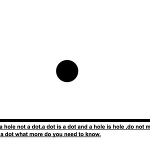 This is a hole not a dot!!!