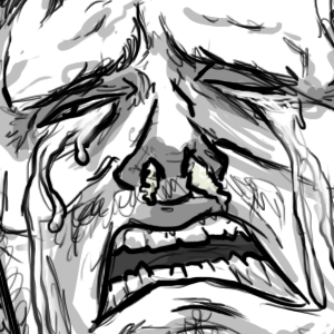 Listening to sad music in public