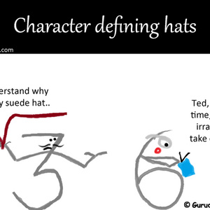 Character defining hats