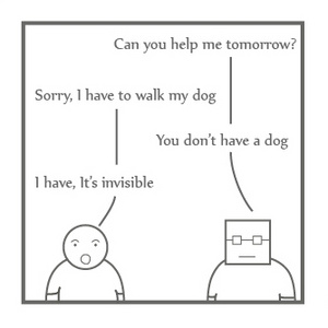 Invisible dog