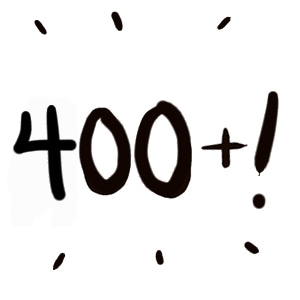 Thanks for the 400+!