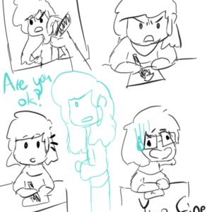 it's just my drawing face