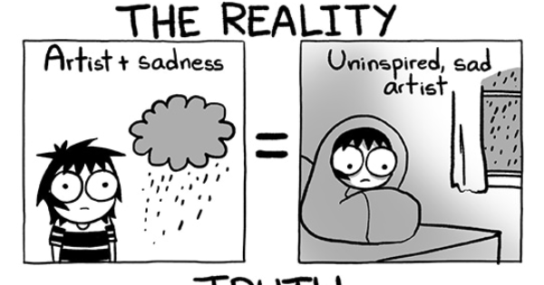 Read Sarah's Scribbles :: Sad Artist | Tapas Community