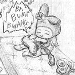 Kuromi thinks her art might be shit...