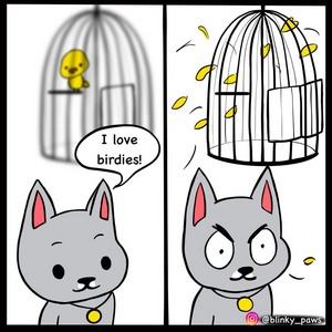 No Birdies were harmed! in the making of this comics