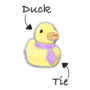 Duck With A Tie