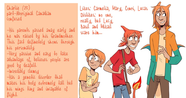 Read Loserdex :: Character sheets part 1 | Tapas Comics