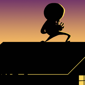 Piper on the roof
