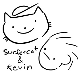 surfercat and kevin 1