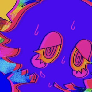 my friend made this :')(cat being run over)