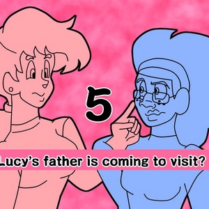 Lucy's father is coming to visit?
