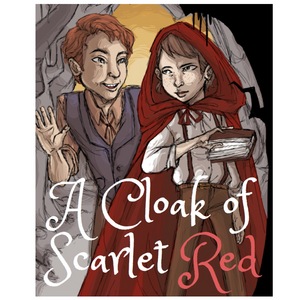 A cloak of scarlet red 