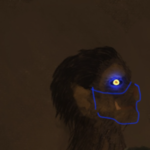 This beast watches kabuki
