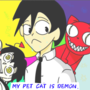 My pet cat is a demon