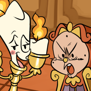 Cogsworth and Lumiere