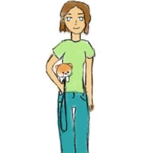 Girl with Dog