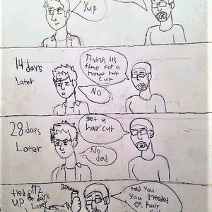 Comic Time: Me, My Dad, And My Hair.