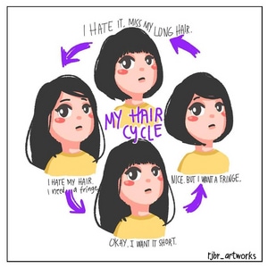 Joy's hair cycle