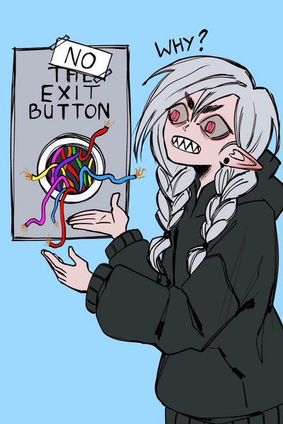 NO EXIT BUTTON