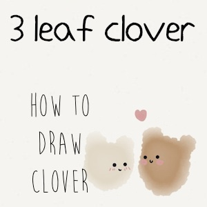 how to draw clover
