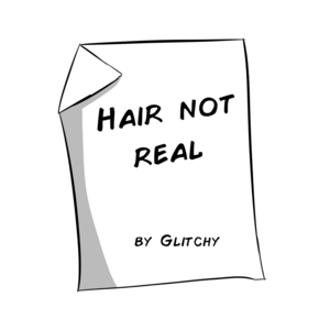 Hair not real