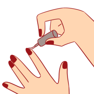Painted nails