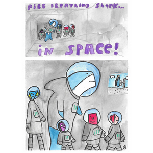 Fire Breathing Shark... In Space!