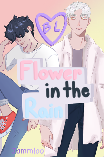 Flower in the rain