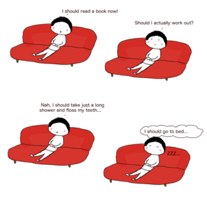 I should read a book now.