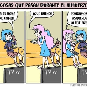 Cosas que pasan durante el almuerzo