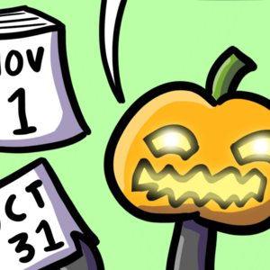 The difference between October 31st and November 1st