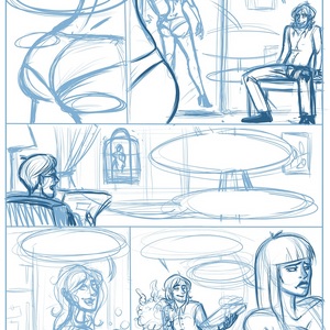 Saturday Night Seance Sketch Preview of Next Page