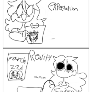 drawing in a nutshell: expectations vs reality 