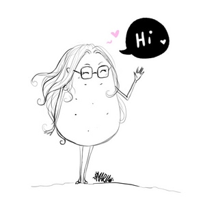 Miss Monalisa Potato doodles