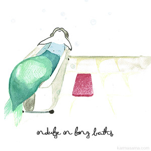 Indulge in long baths