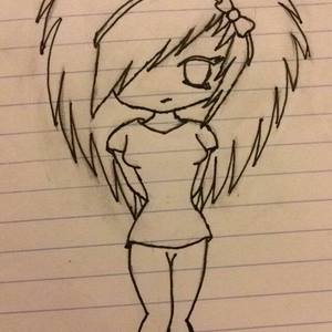 Emo girl sketch