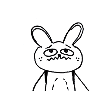 The Inner Monologue of a Grumpy Rabbit