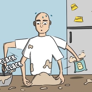 Cooking a recipe from the internet.