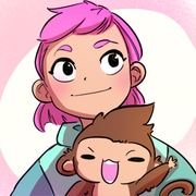Girl and Monkey