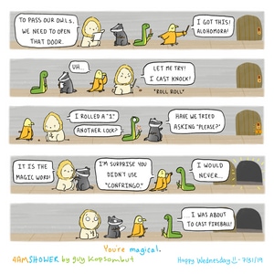 The magic words.