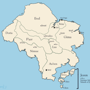 Map of Kiralli [Flat Borders]