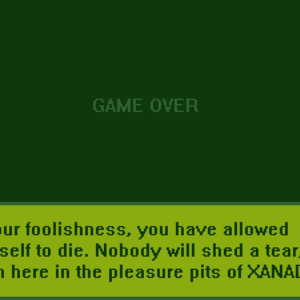 Xanadu Fight: Defeat